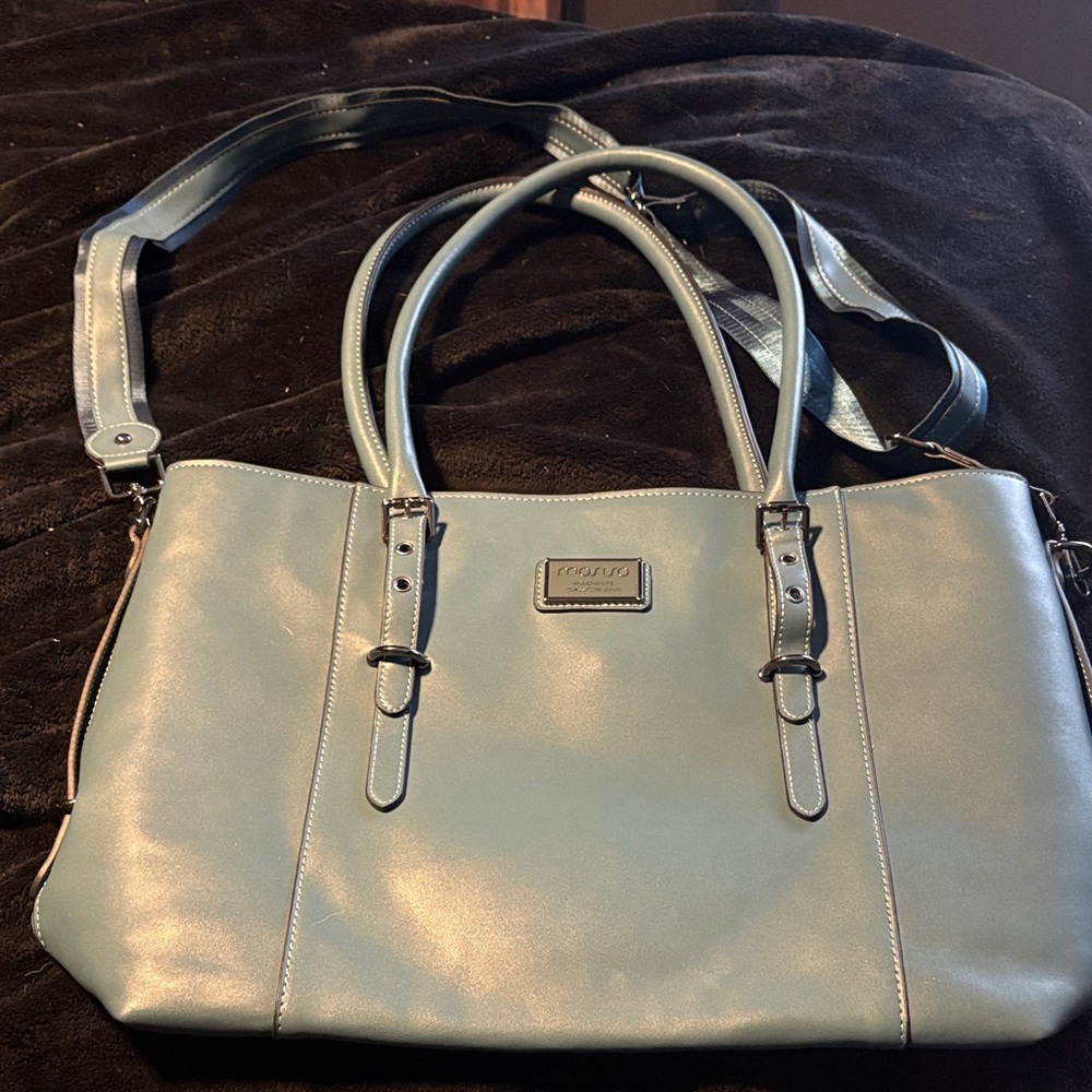Chic Blue Laptop Bag for Women